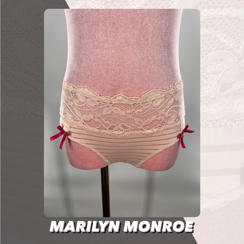 EUC Marilyn Monroe Lace Trim Hipster Panties